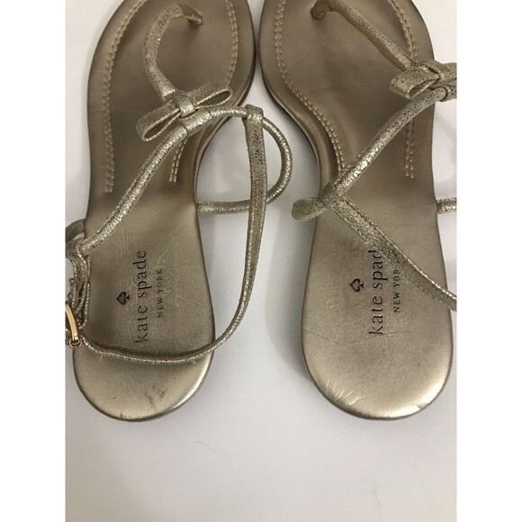 Kate Spade Sandal Gold Color Size M11 - Picture 9 of 10